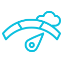 lightning fast reliable hosting network graphic,
