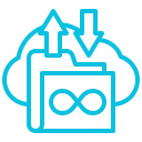 Unlimited bandwidth VPS feature icon